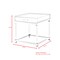 Caspian High Gloss Acrylic Leg Metal Base Side/Accent Table Nightstand